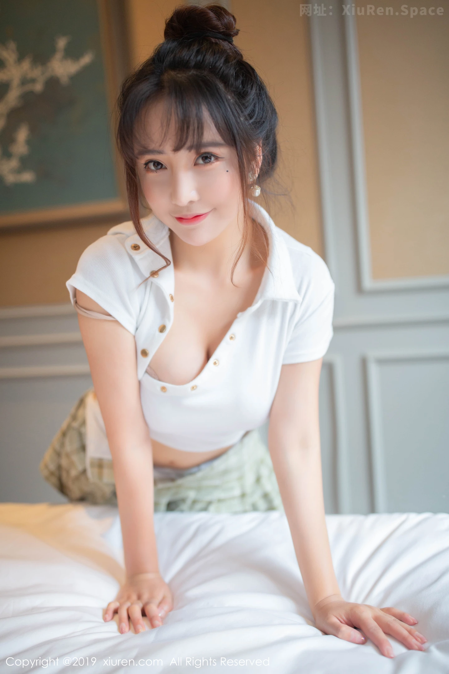 图片[3]-[XiuRen秀人网]VOL.1705 嫩模陶喜乐 lele私房学生装半脱露性感内衣秀完美身材诱惑写真70P-秀人网官方网站